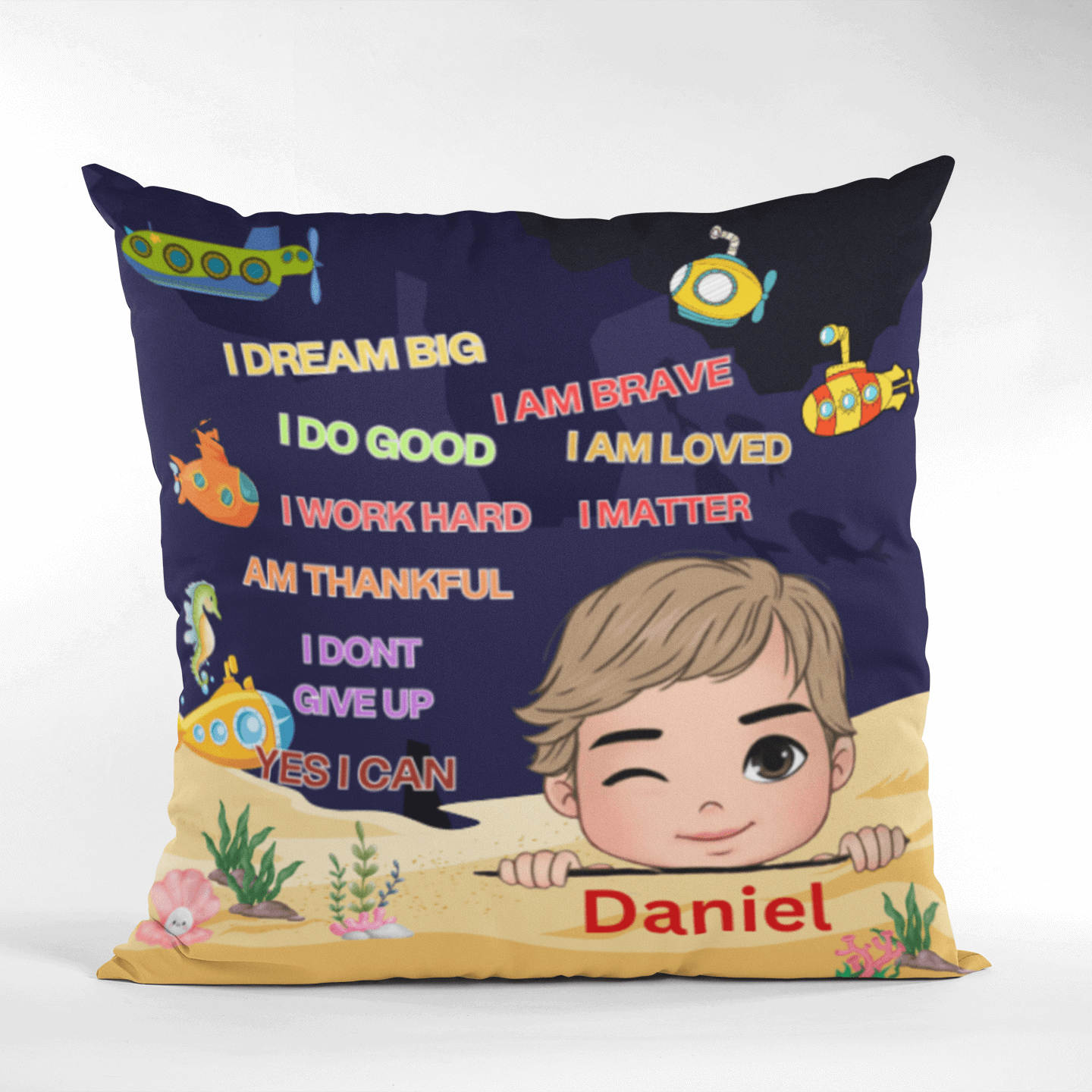 Personalized Gift For Daughter and Son I Dream Big Pillow