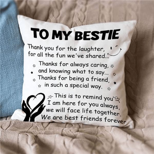 MG143_To My Bestie - We Are Best Friends Forever - Pillow Case - ArniArts Mekanshi IndiaMG143_To My Bestie - We Are Best Friends Forever - Pillow Case