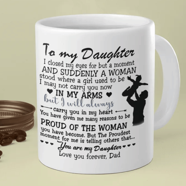 MG160_To My Son/Daughter -Coffe Mug Gift from Mom and Dad - ArniArts ArniArts MG160_To My Son/Daughter -Coffe Mug Gift from Mom and Dad